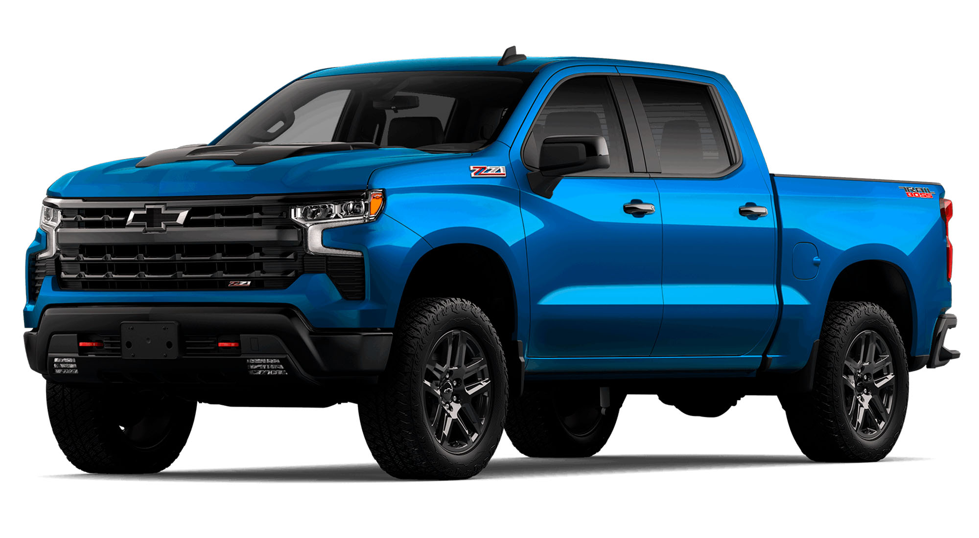 Chevrolet Silverado Z71 en color Rip Tide.